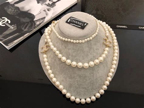 high quality replica chanel pearl necklace|cheap knock off chanel jewelry.